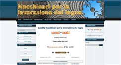 Desktop Screenshot of macchinari-legno.it